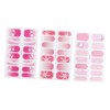 Baluue 3Pcs Flower Nail Stickers Full Cover Fake Nails for