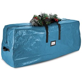 Hearth & Harbor Christmas Tree Storage Bag 7.5 ft. For Holiday – Waterproof Christmas Tree Storage Box Made of Plastic Material – Artificial Christmas Tree Bag With Carry Handles & Sleek Dual Zipper