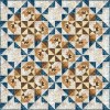 Hoffman Fabrics Quilt Kit Carolina Shore 76" X 76" Wheat