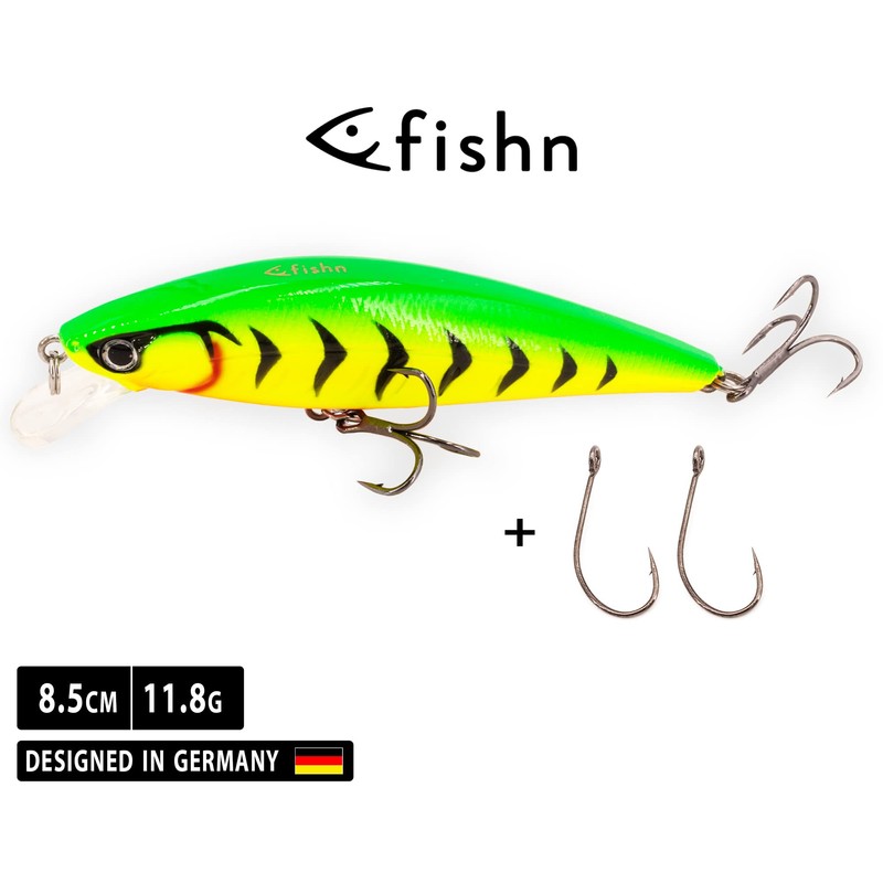 FISHN Grumpy Puncher Wobbler, Floating, Weight: 11.8 g, Length: 8.5