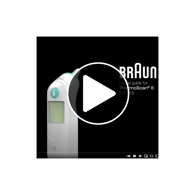 Braun Thermoscan 6, Irt - Termómetro Digital De Oído Para