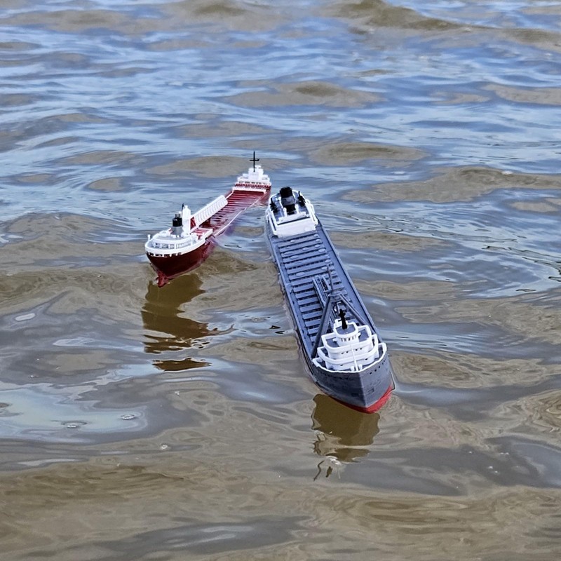 12" Prebuilt Display Model Ship (Carl D Bradley 1ft length