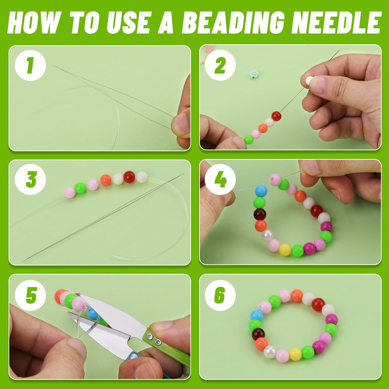 UOOU 27 Pcs Beading Needles Set,Seed Beads Needles,24 Pcs Big