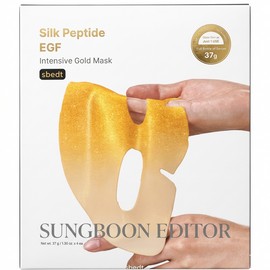 Ingredient Editor SUNGBOON EDITOR 1 box 4 sheets Silk Peptide EGF Intensive Gold Mask Ingredient Editor / SUNGBOON EDITOR 1박스4매 실크 펩타이드 EGF 인텐시브 골드 마스크 성분에디터