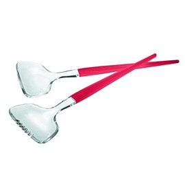 Guzzini Salad Servers 32 Cm. Vintage Tkm, Acrylic, Red, 0.1 x 0.1 x 0.1 cm