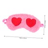Outanaya Plush Heart Eye Mask for Sleeping Comfortable Nap Eye