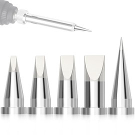 LPZMPZ Soldering Iron Set, 900 m Soldering Tips, Soldering Iron Tips, Lead-Free Soldering Tip, Compatible with Hakko, Yihua, Atten & More, for Soldering Station, Welding, Soldering etc. (Silver) (LT)