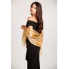 Central Chic Silky Iridescent Pashmina Wrap Stole Shawl For Weddings