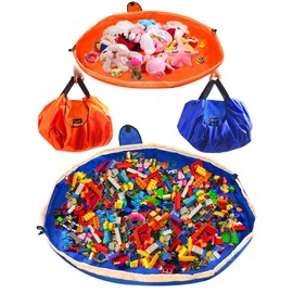 Fizzest Building Block Table With Storage，Kids Toy Box For Living Room Area，Toy Chest For Boys，Stuffed Animals Organizer Bins