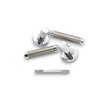 Zishan Two Tone Zamak Rosette Door Handle Set