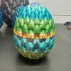 3D Printed Articulated Dragon Scale Eggs - Size: XL egg