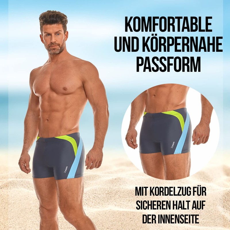 Zagano Men's Swimming Trunks - Swimming Trunks Men's Swimming Trunks