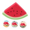 Baluue 4pcs Watermelon Shape Sand Remover Brush Lightweight Sponge Beach