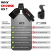 WFX Weight Lifting Reverse Hook Strap Lifting Straps Pair with