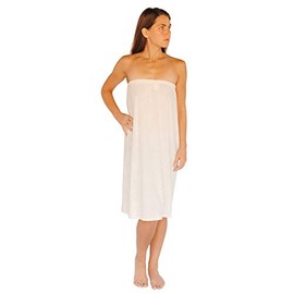 Telegraph Hill - Spa Wraps | Soft Microfiber - 4 Button Closure Spa Wrap (Natural, One Size)