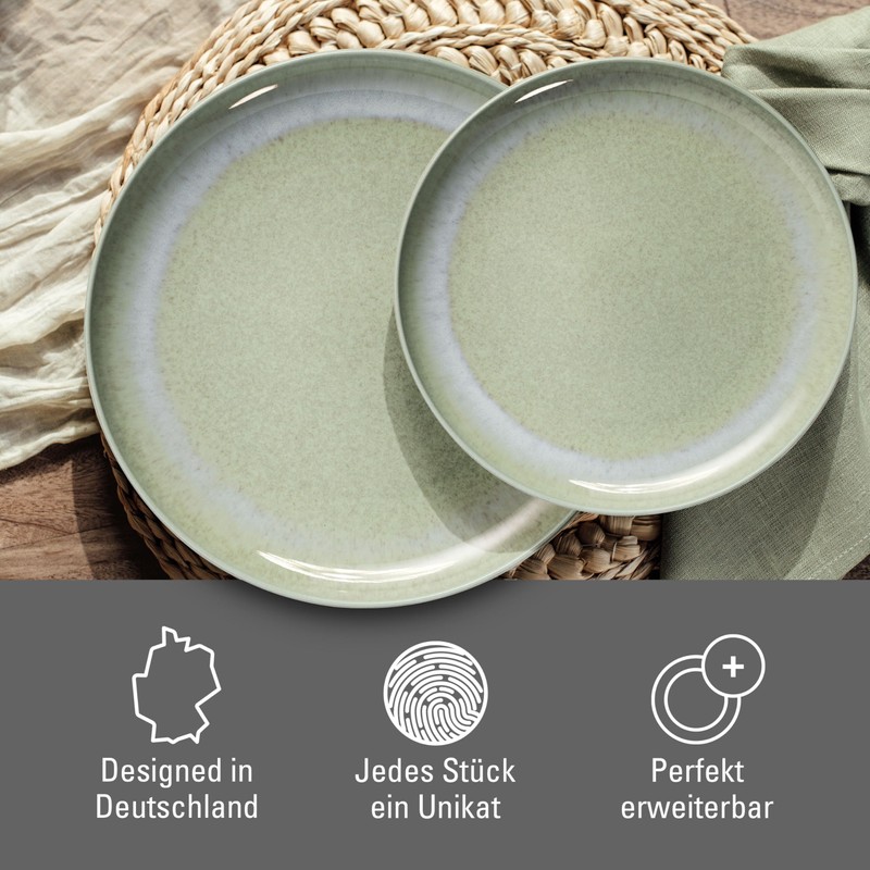 like. by Villeroy &Boch Perlemor Alga Dinner Plate, Diameter 27