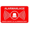 10 Stück Aufkleber Alarmanlage 5 cm x 3 cm |