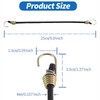 BEANPRECOY 15Pack Mini Bungee Cords with Hooks 10 Inch Black