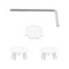 LC LICTOP Wall Hung Toilet Fixing Bolts Kit, Zinc Plated