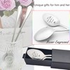 Engraved Coffee Spoons, PBIEHSR 2 Pcs Stainless Steel Tea Spoon