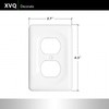 XVQ Ceramic Switch Plates Outlet Covers Switch Plate Cover White