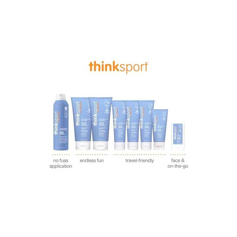 Thinksport Sunscreen SPF 50+, 6 Ounce