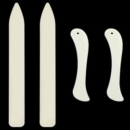 4 Pcs Bone Folder Paper Folding Tool Bone Folder Tool for Paper Crafting, Paper Creaser Set, Folding Scoring Burnishing Crafting Scrapbooking Tool for DIY Bookbinding Paper and Office Supplies