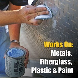 Flitz Car Buffing Kit (Plus) - USA-Made Car Care Kits for Vehicles - Includes 2lbs Polish, 5" BuffBall & 4 Microfiber Cleaning Cloths - Car Polishers and Buffers Kit to Remove Rust RSS-Small