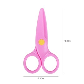 Pack of 2 Child Safety Scissors, Round Head Children's Scissors, Toddler Scissors, DIY Children's Painting Paper Cutting Scissors, Adjustable Opening and Closing Scissors