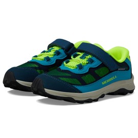 Merrell Moab Speed Low Alternative Closure Jr Waterproof Hiking Shoe, Navy, 6 US Unisex Little Kid