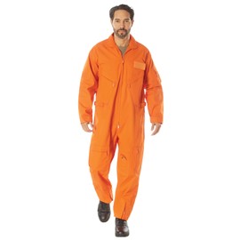 Rothco Flightsuit – Mens Pilot Coveralls – Costume Cosplay Jumpsuit, Orange, X-Large