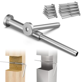 BLIKA 20 Pairs 4"x4" Invisible Cable Railing Kit, 1/8" Invisible Receiver and Swage Stud End for 2"x2", 4"x4" Wood/Metal Posts, 1/8" Cable Railing Hardware, Invisible Cable Railing Hardware