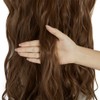 24 Inch Wavy Curly Full Head Clip in on Double