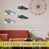 Treela 20 Pack Floating Shoe Shelves for Wall Acrylic Floating