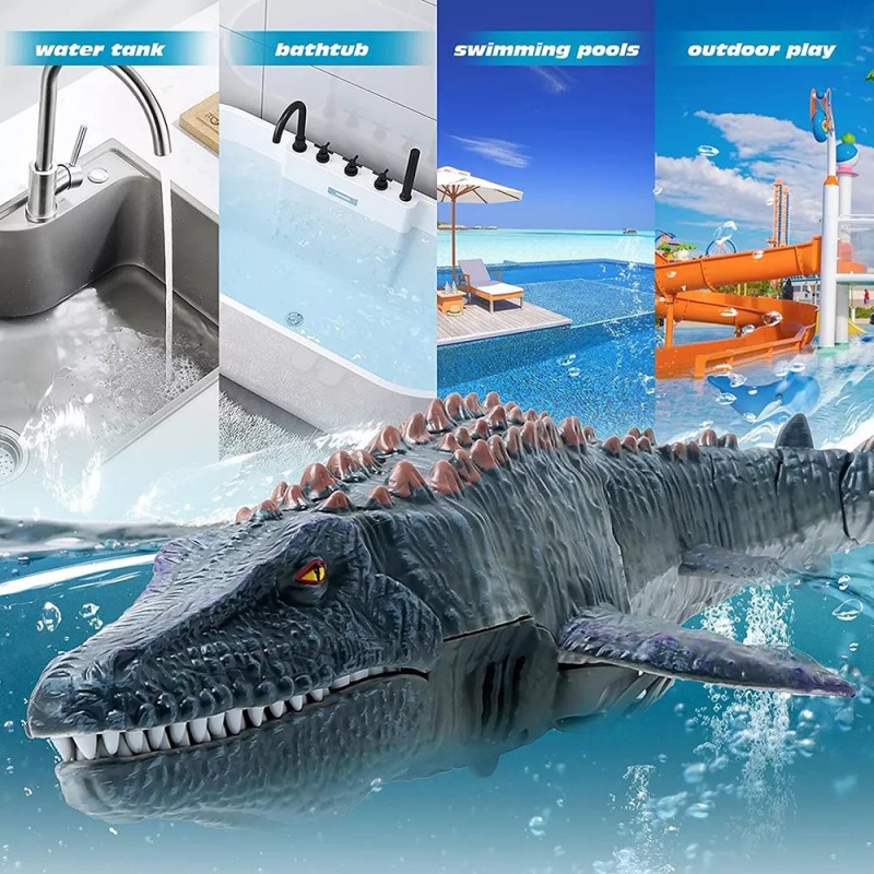 Home Dinosaurio Para Niños Mosasaurus Diving Toys Rc Boat