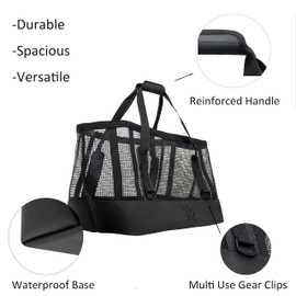 Remobia Hicol Heavy Duty Waterproof Boat Gear Storage Bag Marine Organizer Bag Multipurpose Outdoor Tote for Men and Women (Black, 70L)