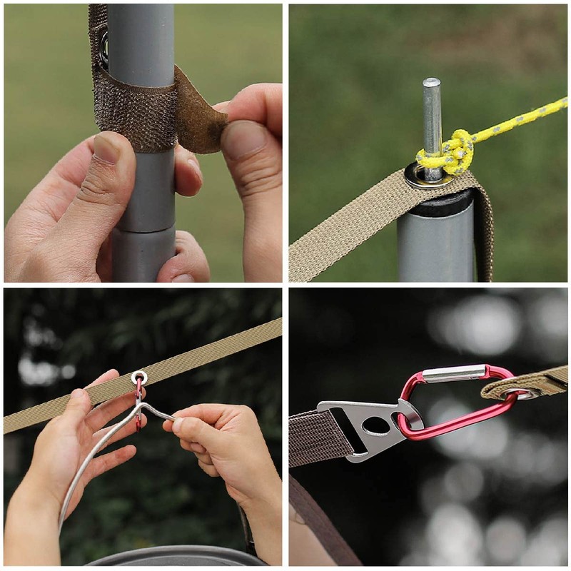 JEELAD Tarp Extension Belt, Setting Tape, One Touch, 12.4 inches