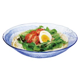 Toyo Sasaki Glass Ryuso Noodle Plate P-43312-F/B-JAN Made in Japan Dishwasher Safe Large Plate Noodle Plate Round Plate Dish Glass Plate Tableware