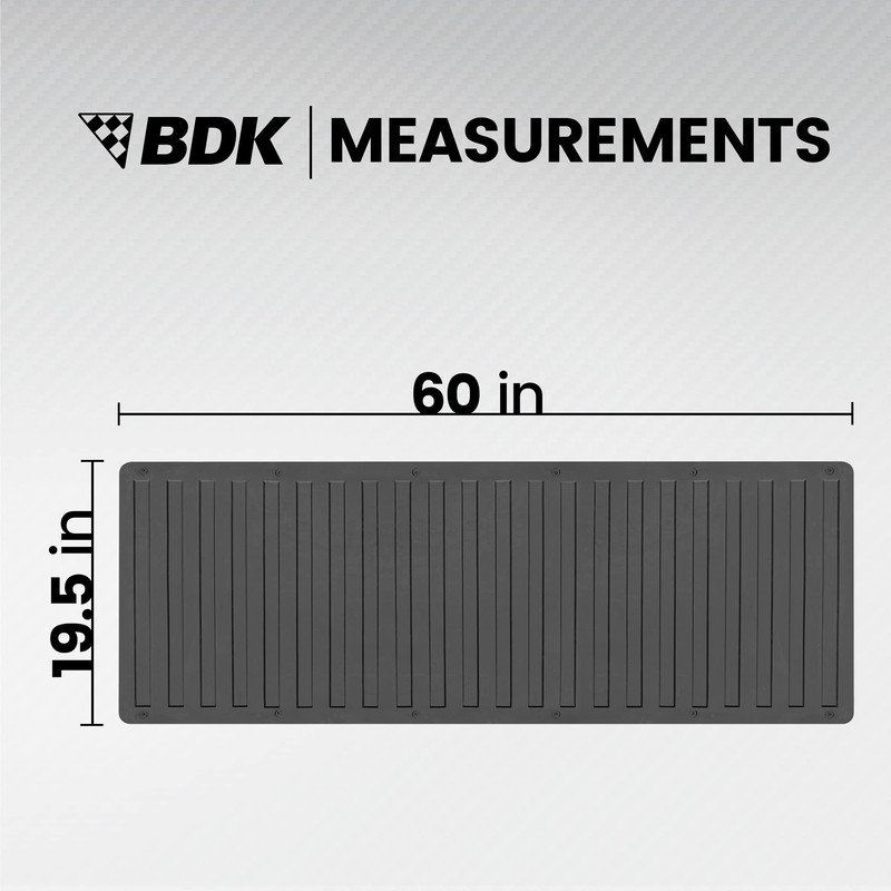 BDK-MT-600A Heavy-Duty Utility Truck Bed Tailgate Mat, 60" x 19.5"