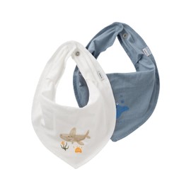 Name It Boys' Nbmyacobharim 2P Jersey Scarf Bib Double Cream 110 (Pack of 2), Double cream