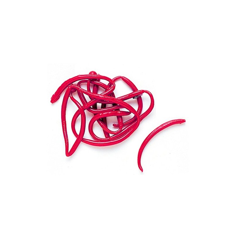 Berkley Gulp! Alive!® Angle Worm, Redworm, 1- Inch