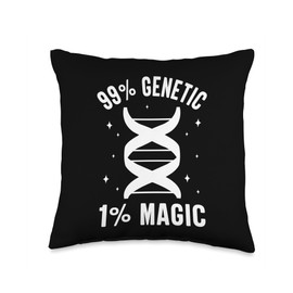 Dna Test Genetic Testing Crispr Microbiology Throw Pillow