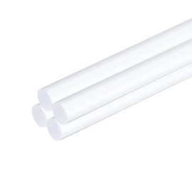 QUARKZMAN Pack of 4 Acrylic Plastic Round Rods 4 mm x 300 mm PMMA Acrylic Plastic Rod Transparent Acrylic Rods for DIY Handmade Crafts Lighting Garden Decorations - 5/32 Inch x 12 Inch