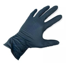 SUNNY CARE Guante Cirujano Nitrilo Negro, 4 Mil Espesor, Caja 50 Pares