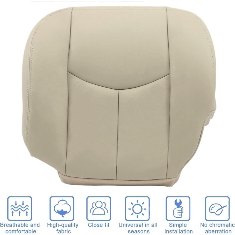 GXARTS Driver Side Botom Lower Replacement Leather Seat Cover #522