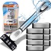 Retoo Razor with 8 Replacement Blades for Men's Wet Razor