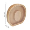 Letter Shaped Piggy Bank Wooden Transparent Panel Portable O Shaped
