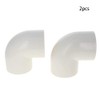MroMax 50mm ID Slip 90 Degree PVC Pipe Fitting Elbow