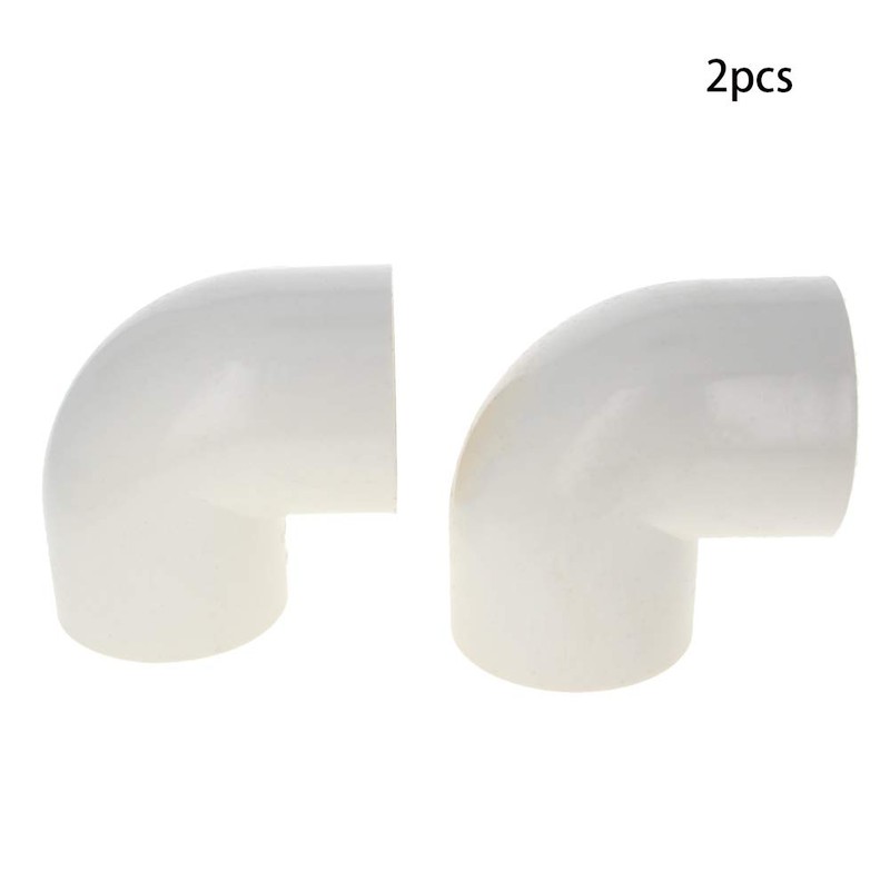 MroMax 50mm ID Slip 90 Degree PVC Pipe Fitting Elbow