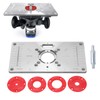 Aluminium Router Table Insert Plate for Woodworking Benches Milling Trimming